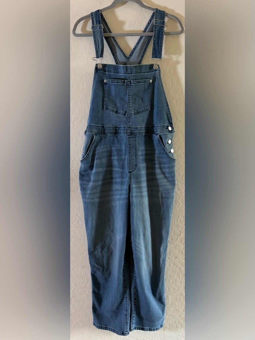 Sonoma Goods For Life, XL, medium wash denim overalls